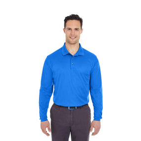 Ultraclub UltraClub Men's Cool & Dry Mesh Pique Polo Shirt 8210LS ROYAL 2XL 1.0 Each-MDL-8210LSRYL2XL