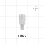 Y Connector, Parallel, Tubing Ports, Natural - 0.161 inch ID/0.217 inch OD (4.09 mm/5.51 mm) - 83000