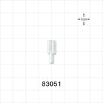 Y Connector, Parallel, Tubing Ports, Clear - 0.079 inch ID (2.01 mm) - 83051
