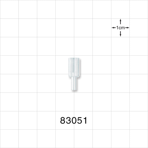 Y Connector, Parallel, Tubing Ports, Clear - 0.079 inch ID (2.01 mm) - 83051