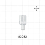 Y Connector, Parallel, Tubing Ports, Clear - 0.142 inch - 0.158 inch ID (3.61 mm - 4.01 mm) - 83052