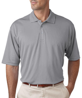 Ultraclub Men's Short-Sleeve Cool and Dry Sport Polo Shirt - 8405GRY4XL