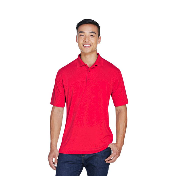 Ultraclub Men's Short-Sleeve Cool and Dry Sport Polo Shirt - 8405RED2XL