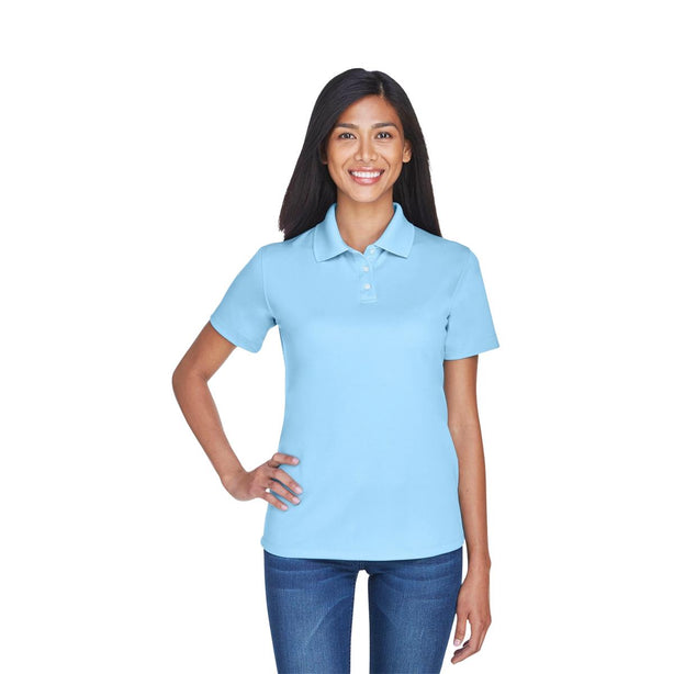 Ultraclub Women's Cool and Dry Sport Polo 8445L-COLUMBIA BLUE-XS 1.0 Each-MDL-8445LCBLXS