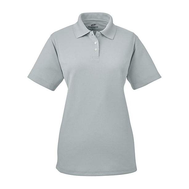 Ultraclub Women's Cool and Dry Sport Polo 8445L-SILVER-XS 1.0 Each-MDL-8445LGREYXS