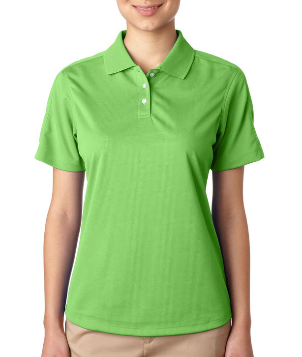Ultraclub Sport Women's Cool and Dry Stain-Release Performance Polo Shirt, Light Green, Size M - 59215548 - 1 Each