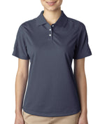 Ultraclub Sport Women's Cool and Dry Stain-Release Performance Polo Shirt, Navy, Size 2XL - 59215548 - 1 Each