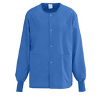 AngelStat Unisex Snap-Front Warm-Up Scrub Jackets - 849NHTXXL-CM - 1 Each - MDL-849NHTXXL-CM