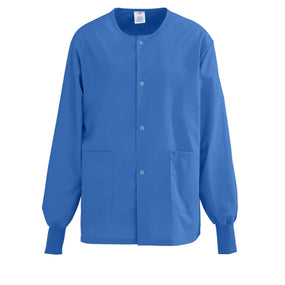 AngelStat Unisex Snap-Front Warm-Up Scrub Jackets - 849NHTXXL-CM - 1 Each - MDL-849NHTXXL-CM
