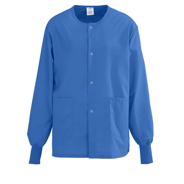 AngelStat Unisex Snap-Front Warm-Up Scrub Jackets - 849NHTXXL-CM - 1 Each - MDL-849NHTXXL-CM