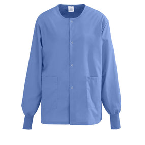 AngelStat Unisex Snap-Front Warm-Up Scrub Jackets - 849NTHL-CM - 1 Each - MDL-849NTHL-CM
