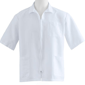 Unisex Front-Zip Smock, White, Size 3XL, Medline Zip Front - 87005QHWXXXL - 1 Each