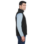 Broder Bros. Bros 88191 Men's 100% Poly Fleece Vest, Black, Size M - 1 Each