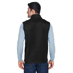 Broder Bros. Bros 88191 Men's 100% Poly Fleece Vest, Black, Size M - 1 Each
