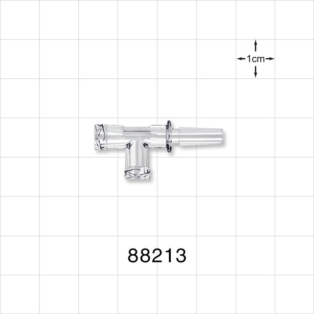T Connector, 2 Female Luer Locks, Male Luer Slip -  - 88213