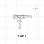 T Connector, Female Luer Lock, 2 Male Luer Slips -  - 88216