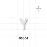 Y Connector, Barbed, Natural - Fits 3/32 inch ID Tubing (0.094 inch, 2.38 mm) - 88304