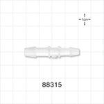 Straight Connector, Reducer, Barbed, Natural - Fits 1/4 inch x 3/16 inch ID Tubing (0.25 inch x 0.188 inch, 6.35 mm x 4.76 mm) - 88315