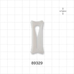 Slide Clamp, White - Fits 0.14 inch - 0.2 inch OD Tubing (3.5 mm - 5 mm) - 89329