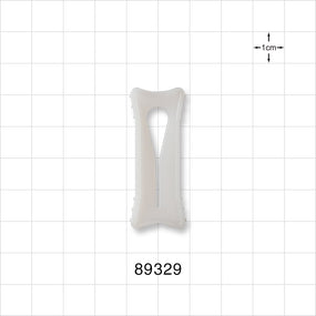 Slide Clamp, White - Fits 0.14 inch - 0.2 inch OD Tubing (3.5 mm - 5 mm) - 89329