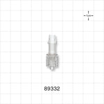 Male Luer w/Spin Lock, Barbed, Clear - Fits 1/4 inch ID Tubing (0.25 inch, 6.35 mm) - 89332