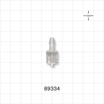 Male Luer w/Spin Lock, Barbed, Clear - Fits 5/32 inch ID Tubing (0.156 inch, 3.97 mm) - 89334