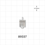 Male Luer w/Spin Lock, Barbed, Clear - Fits 1/16 inch ID Tubing (0.063 inch, 1.59 mm) - 89337