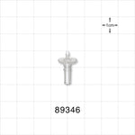 Male Luer Slip, Barbed, Clear - Fits 1/16 inch ID Tubing (0.063 inch, 1.59 mm) - 89346
