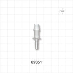 Male Luer Slip, Barbed, Clear - Fits 1/4 inch ID Tubing (0.25 inch, 6.35 mm) - 89351