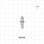 Male Luer Slip, Barbed, Clear - Fits 5/32 inch ID Tubing (0.156 inch, 3.97 mm) - 89355