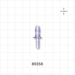 Male Luer Slip, Barbed, Clear - Fits 3/16 inch ID Tubing (0.188 inch, 4.76 mm) - 89356
