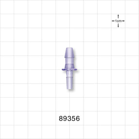 Male Luer Slip, Barbed, Clear - Fits 3/16 inch ID Tubing (0.188 inch, 4.76 mm) - 89356