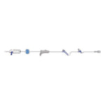 Amsino International Primary IV Administration Set AMSafe® Gravity 2 Ports 10 Drops / mL Drip Rate Without Filter 83 Inch Tubing - Case of 50 - 108302-CS
