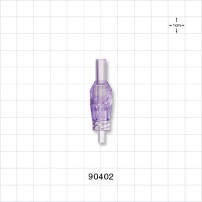 Closed Male Luer Lock Valve Connector - 0.161 inch - 0.148 inch ID (4.1 mm - 3.8 mm) - 90402