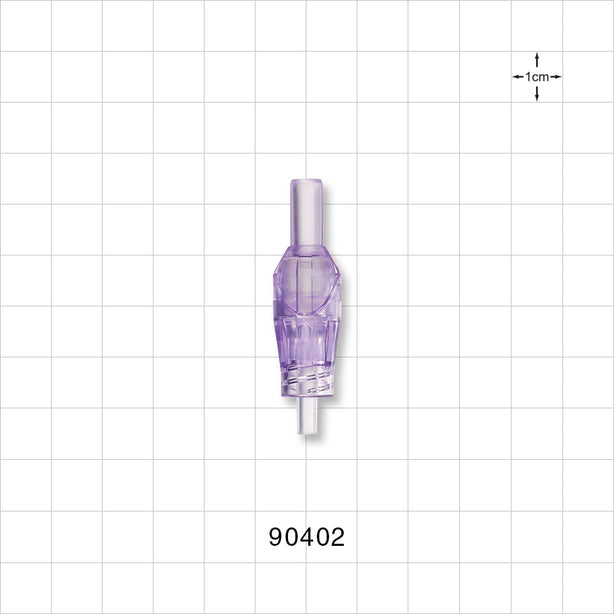 Closed Male Luer Lock Valve Connector - 0.161 inch - 0.148 inch ID (4.1 mm - 3.8 mm) - 90402