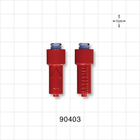 Needleless Swabbable 1 Way Sampling Valve, Female Luer Lock, Male Luer Lock -  - 90403