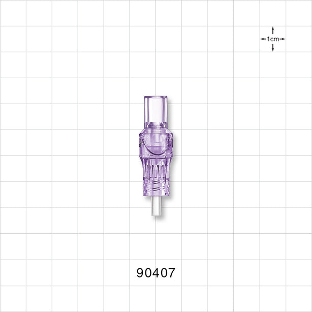 Closed Male Luer Lock Valve Connector - 0.26 inch - 0.252 inch ID (6.6 mm - 6.4 mm) - 90407