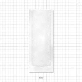 Sterilization Pouch, Chevron Style, Heat Sealable - Outside Dimensions: 3.5 inch x 9 inch (89 mm x 229 mm) - 91203