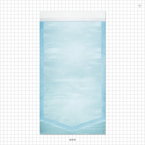 Sterilization Pouch, Chevron Style, Self-Sealing - Outside Dimensions: 7 inch x 12 inch (178 mm x 305 mm) - 91219