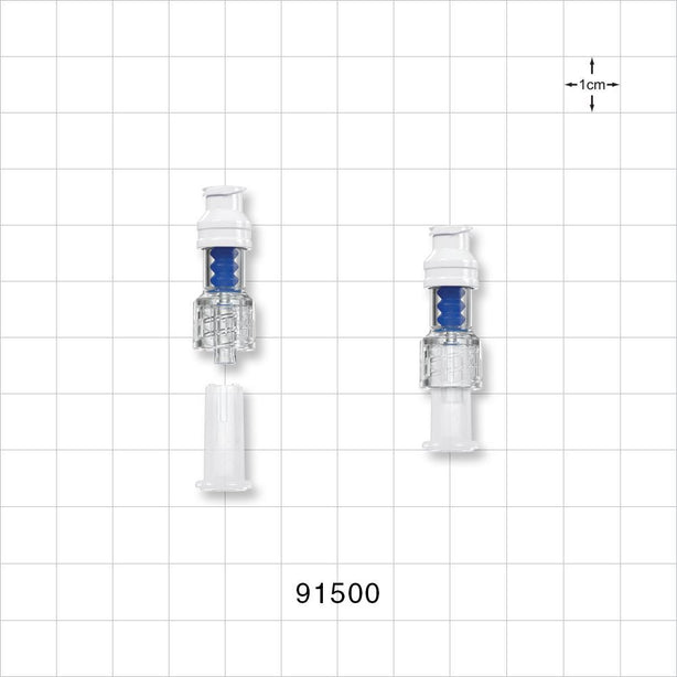 SmartSite™ Needle-Free Valve, Female Luer Lock, Male Luer Lock with Dust Cover -  - 91500