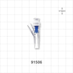 SmartSite™ Needle-Free  Valve Y Connector, Female Luer Lock, Male Luer Slip - 0.142 inch - 0.134 inch ID (3.61 mm - 3.4 mm) - 91506