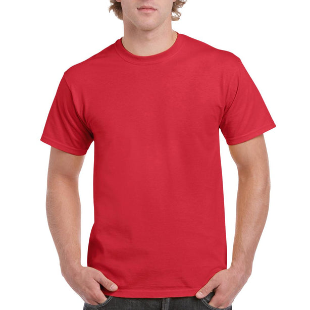 GILDAN ACTIVEWEAR Unisex 100% Cotton Short Sleeve T-Shirt, Red, Size S - 52691323 - 1 Each