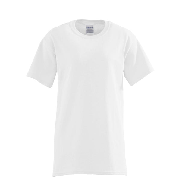 GILDAN ACTIVEWEAR Unisex 100% Cotton Short Sleeve T-Shirt, White, Size L - 925WHIL - 1 Each