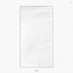 Disposable Hand Towel, White - 16.93 inch x 31.5 inch (430 mm x 800 mm) ; Folded to 8.46 inch x 15.75 inch (215 mm x 400 mm) - 93103