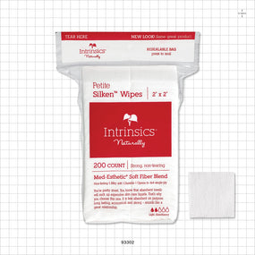Intrinsics Petite Silken Wipes - 2 inch x 2 inch (51 mm x 51 mm) - 93302