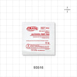 DUKAL Sterile Alcohol Prep Pads - 1.2 inch x 2.45 inch (30.57 mm x 62.2 mm) - 93516