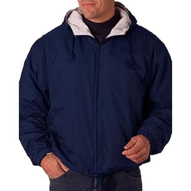 ULTRACLUB Fleece-Lined Hooded Jackets 937NVYM 1 Each - MDL-937NVYM