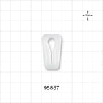 Slide Clamp, White - Fits 0.275 inch OD Tubing (7 mm) - 95867