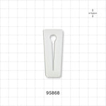 Slide Clamp, White - Fits 0.315 inch OD Tubing (8 mm) - 95868