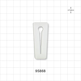 Slide Clamp, White - Fits 0.315 inch OD Tubing (8 mm) - 95868